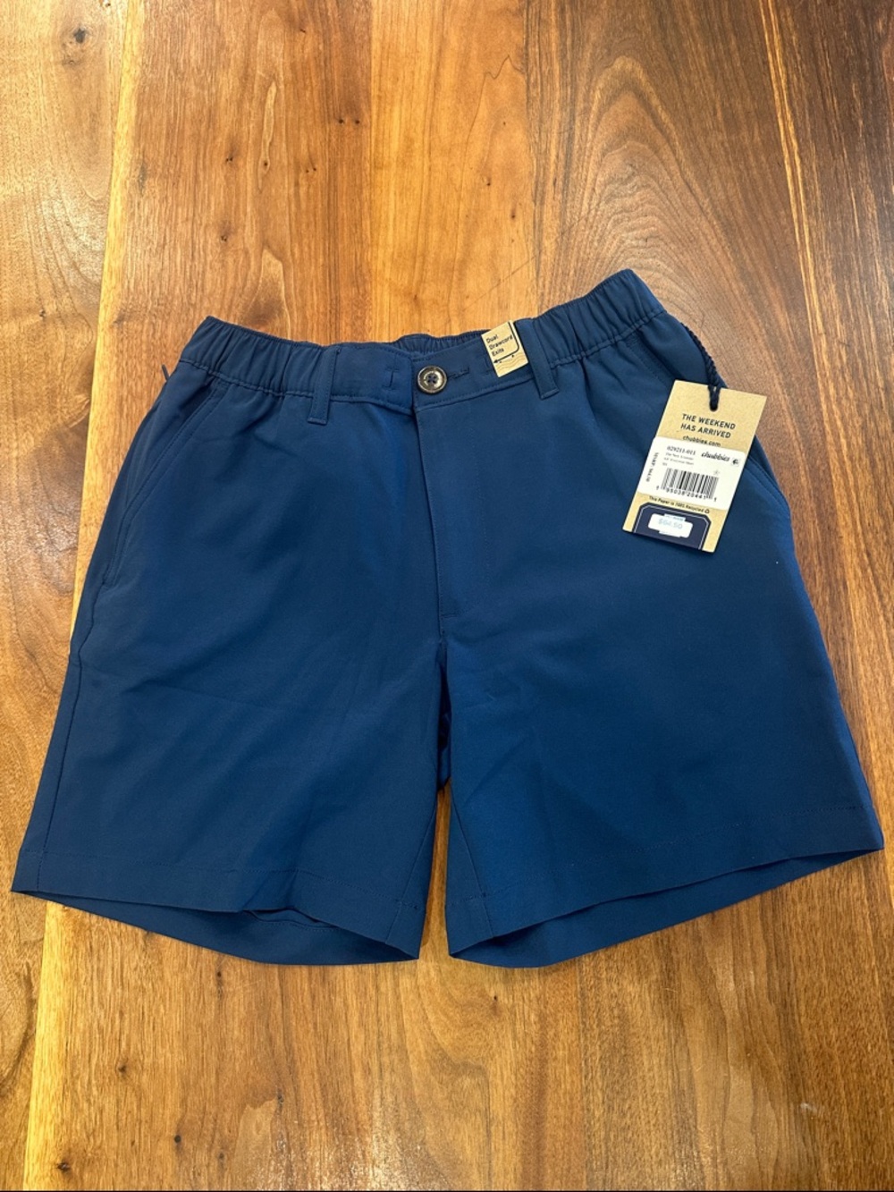 chubbies Navy Elastic-Waist Shorts